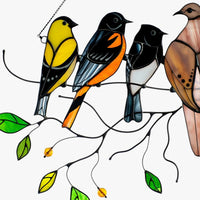 Acryl Vogel Sonnenfänger – Glas-in-Loot Design Fensterdekoration