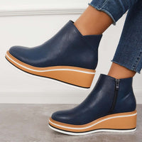 Stilvoller Keilabsatz-Stiefel – Mila