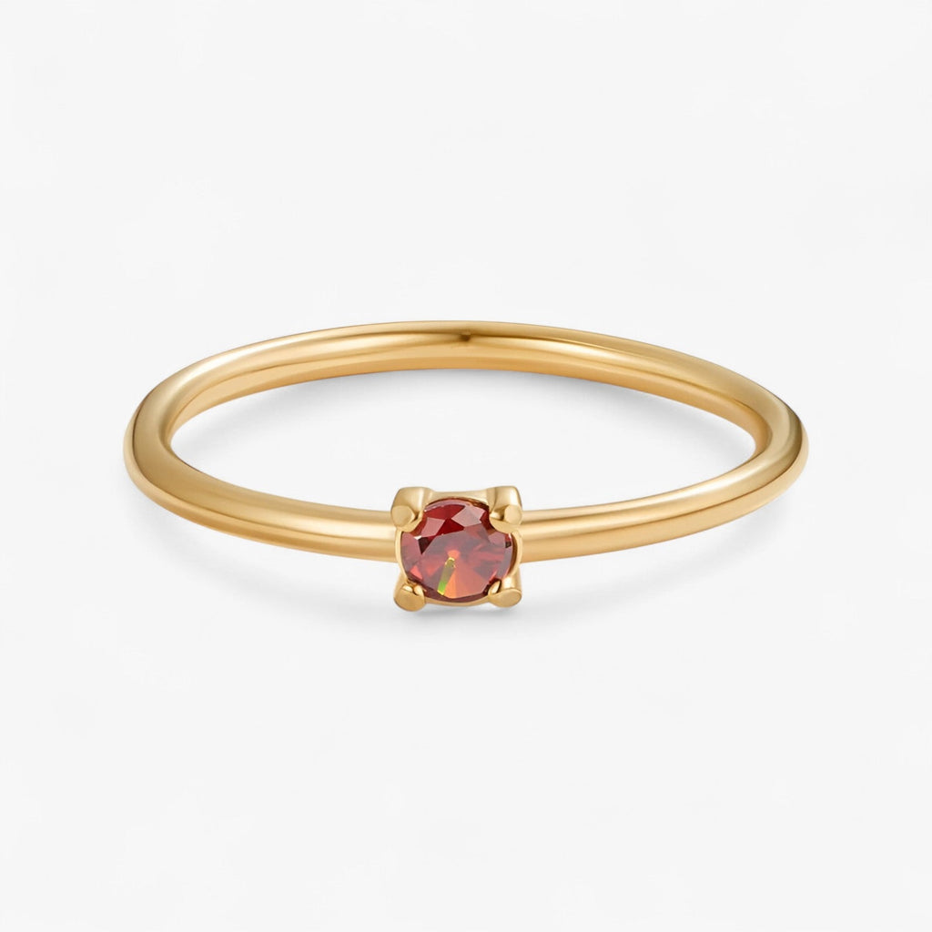 Geburtsstein 18K Ring