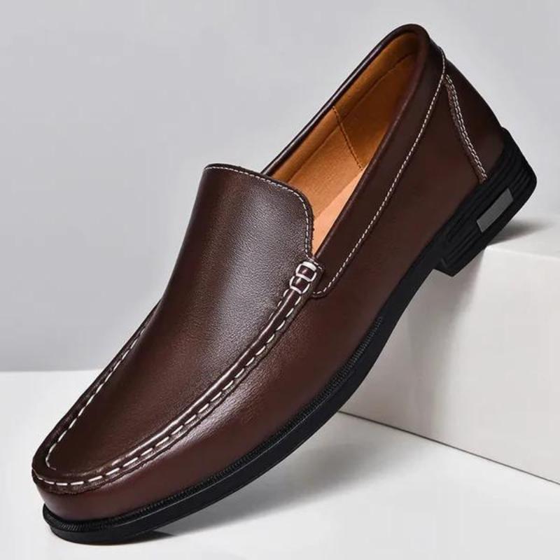 Italienische Slipper aus echtem Leder – Emilio