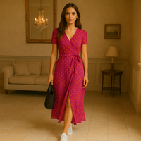 Nery - Elegantes Kleid mit V-Ausschnitt