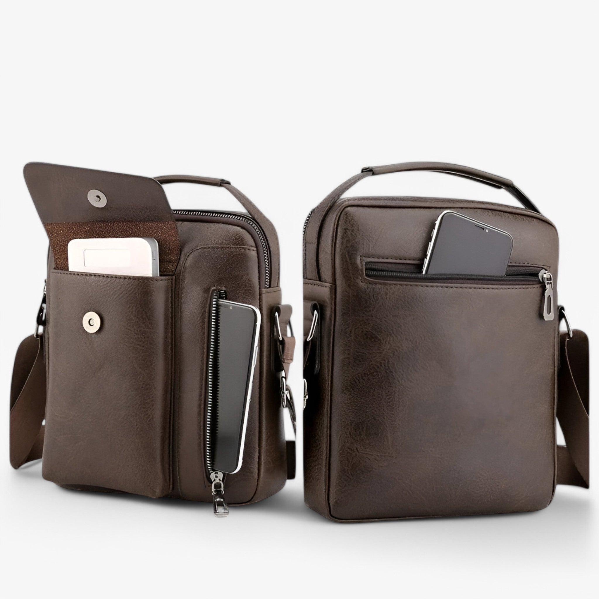 Prestige™ – Luxus Leder Schultertasche für Stil und Funktionalität