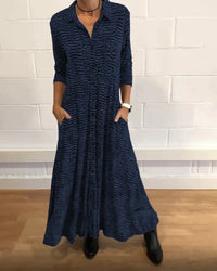 Langes Lockeres Herbstkleid – Maris