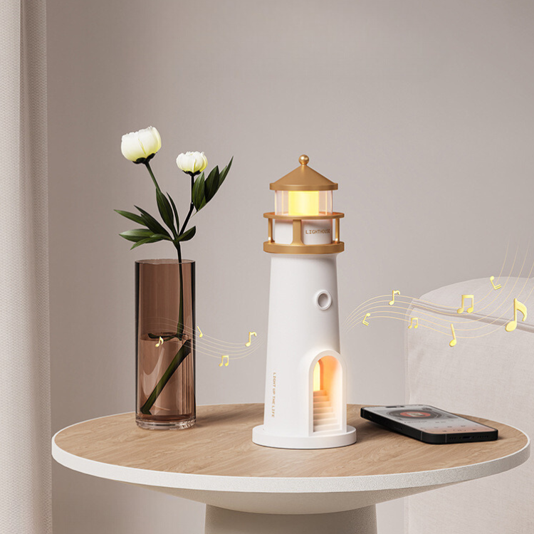 LunaBeam™ - Mondschein-Leuchtturm-Projektionslampe Bluetooth-Lautsprecher