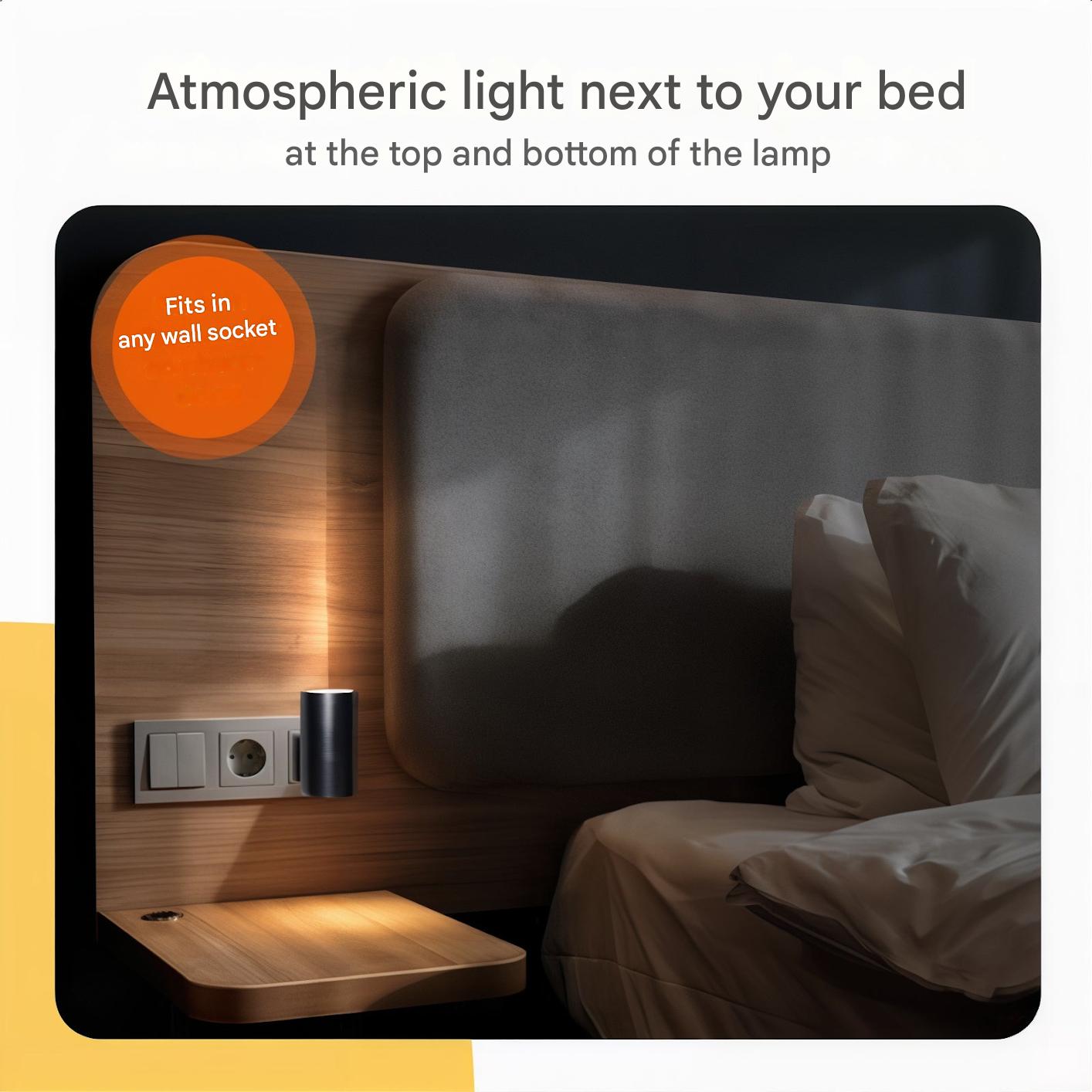 Dimmbare Nachtlampe mit Sensor – LumenGuard