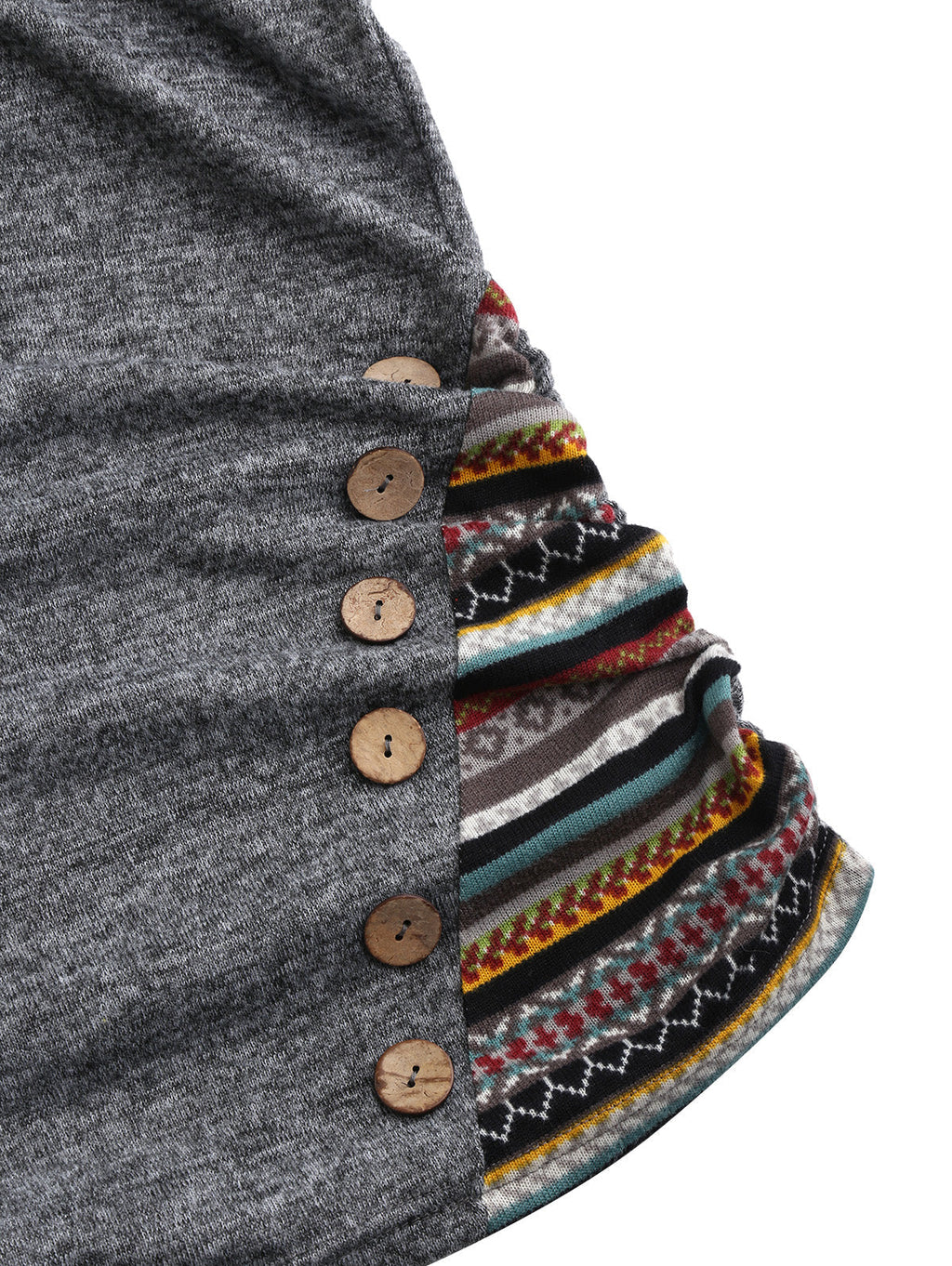 Lässiger Damen Kapuzenpullover mit Tribal-Muster – Tavira