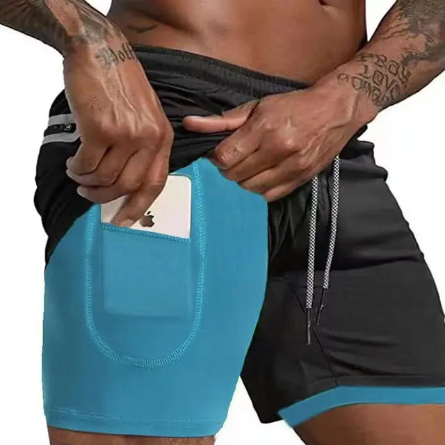 Herren Laufshorts mit doppeltem Layer – Mailand