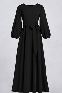 Clara | Elegantes Maxikleid mit Gürtel