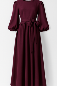 Clara | Elegantes Maxikleid mit Gürtel