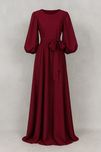 Clara | Elegantes Maxikleid mit Gürtel