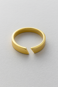 Sliced | Verstellbarer Ring in Gold/Silber