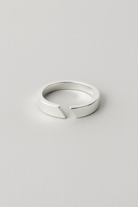 Sliced | Verstellbarer Ring in Gold/Silber