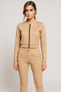 Visilisa | Damen Freizeit-Trainingsanzug mit Zip-Jacke und Jogginghose
