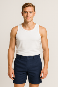 Anton | Lässige Leinenshorts mit Rollsaum