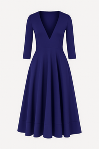 Eleanor | Elegantes Midikleid mit V-Ausschnitt