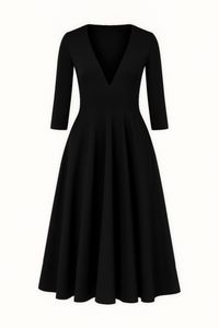 Eleanor | Elegantes Midikleid mit V-Ausschnitt