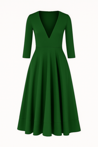 Eleanor | Elegantes Midikleid mit V-Ausschnitt