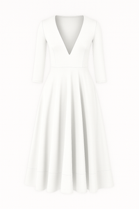 Eleanor | Elegantes Midikleid mit V-Ausschnitt