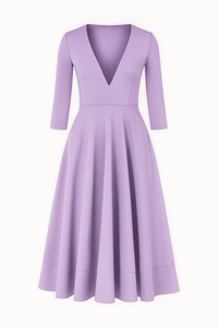 Eleanor | Elegantes Midikleid mit V-Ausschnitt