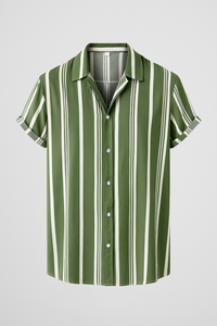 Jonas | Lässiges gestreiftes Button-Up-Hemd