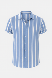 Jonas | Lässiges gestreiftes Button-Up-Hemd
