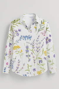 Evain  | Elegante Bluse mit floralen Printdetails