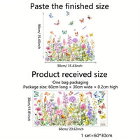 BloomLite™ - Floraler Nachbarschaftsfensteraufkleber mit bunten Blumen