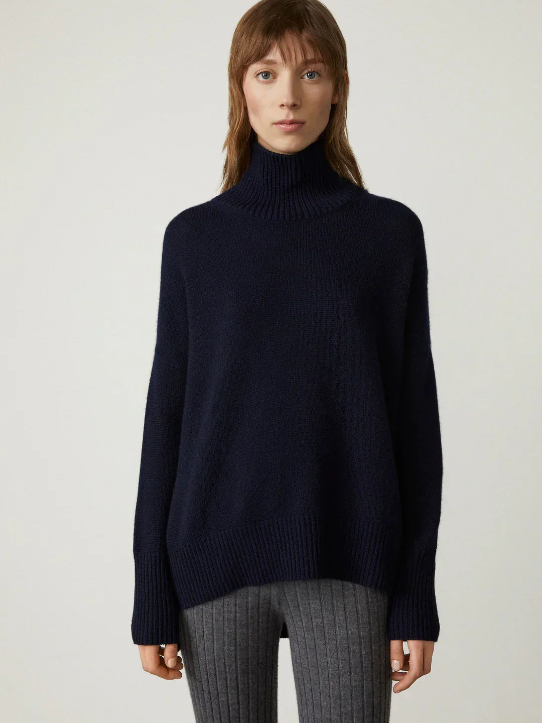 Luxuriöser Kaschmir-Rollkragenpullover für Damen – Amira