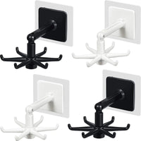 HookFlow™ 360° drehbarer selbstklebender Universalhaken