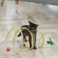 KittyMaze™ | Faltbarer Katzentunnel mit integrierten Spielzeugen