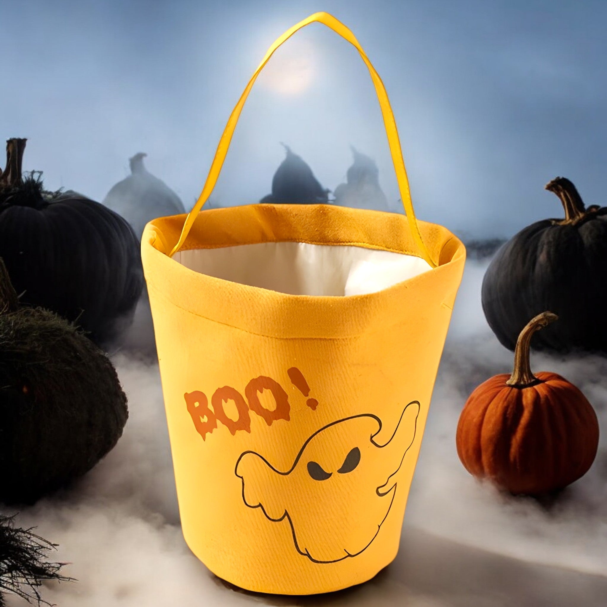 Kürbis Süßigkeitenkorb - Niedlicher Korb für Halloween-Feiern und Geschenke