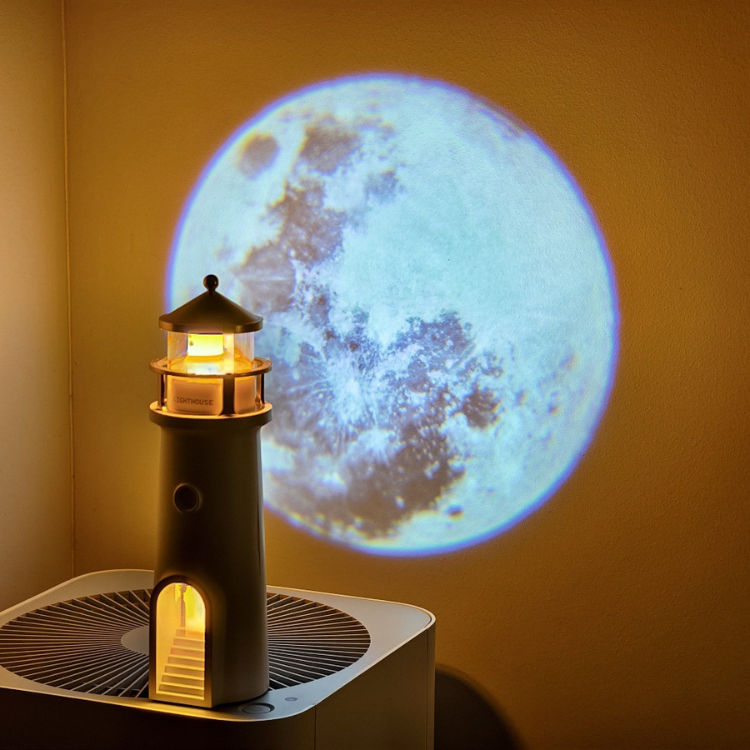 LunaBeam™ - Mondschein-Leuchtturm-Projektionslampe Bluetooth-Lautsprecher