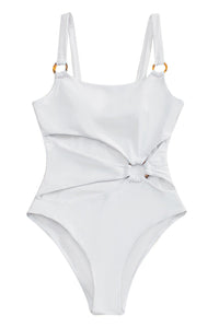 Ocean Whisper™ - Einteiliger Badeanzug mit Ringausschnitt