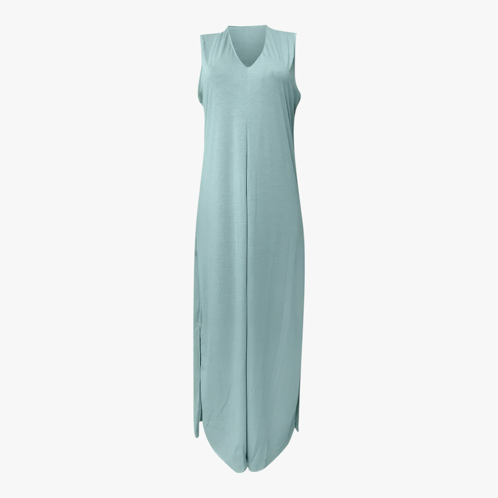 Helen | Langes Kleid mit Gratis-Cardigan - Elegant und bequem