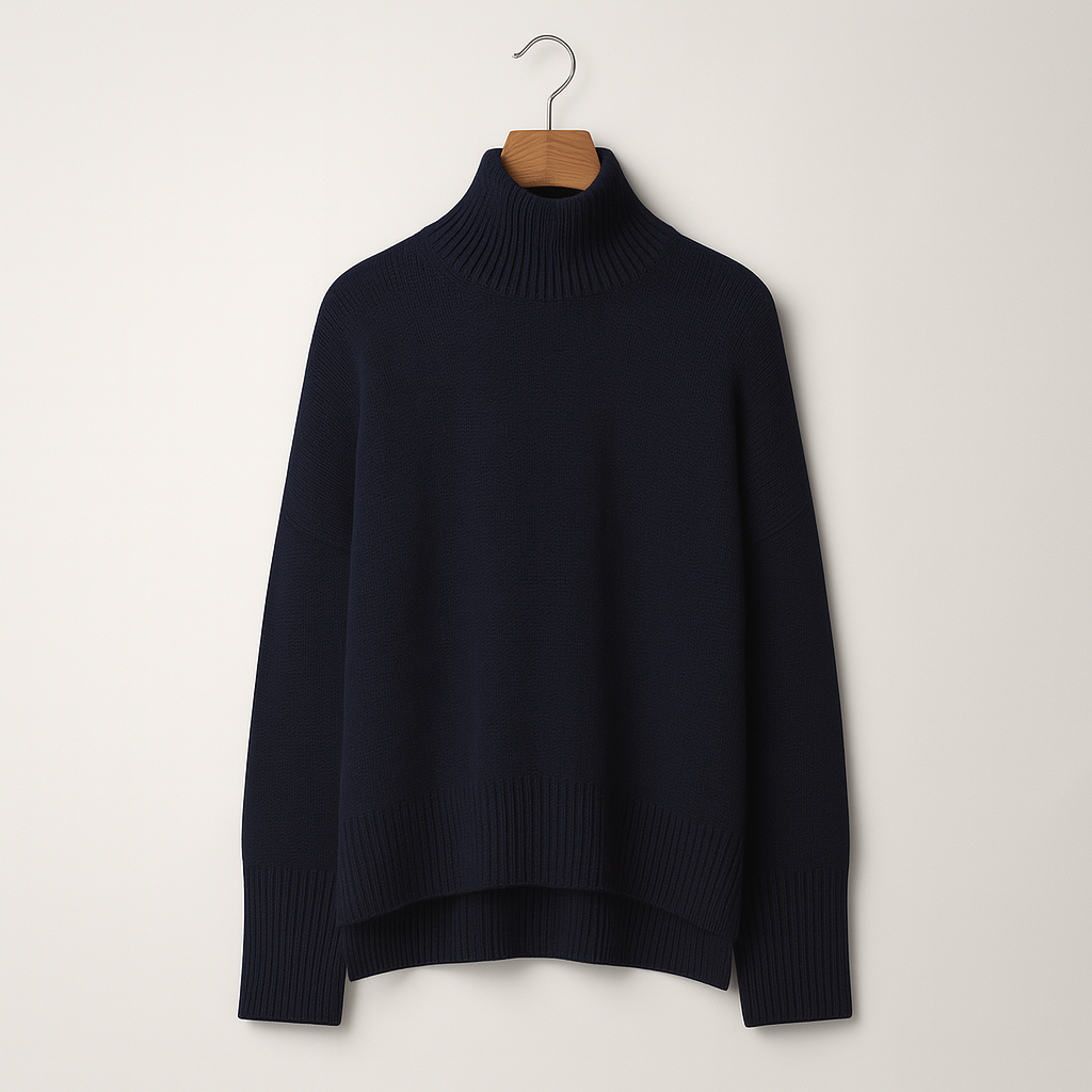Luxuriöser Kaschmir-Rollkragenpullover für Damen – Amira