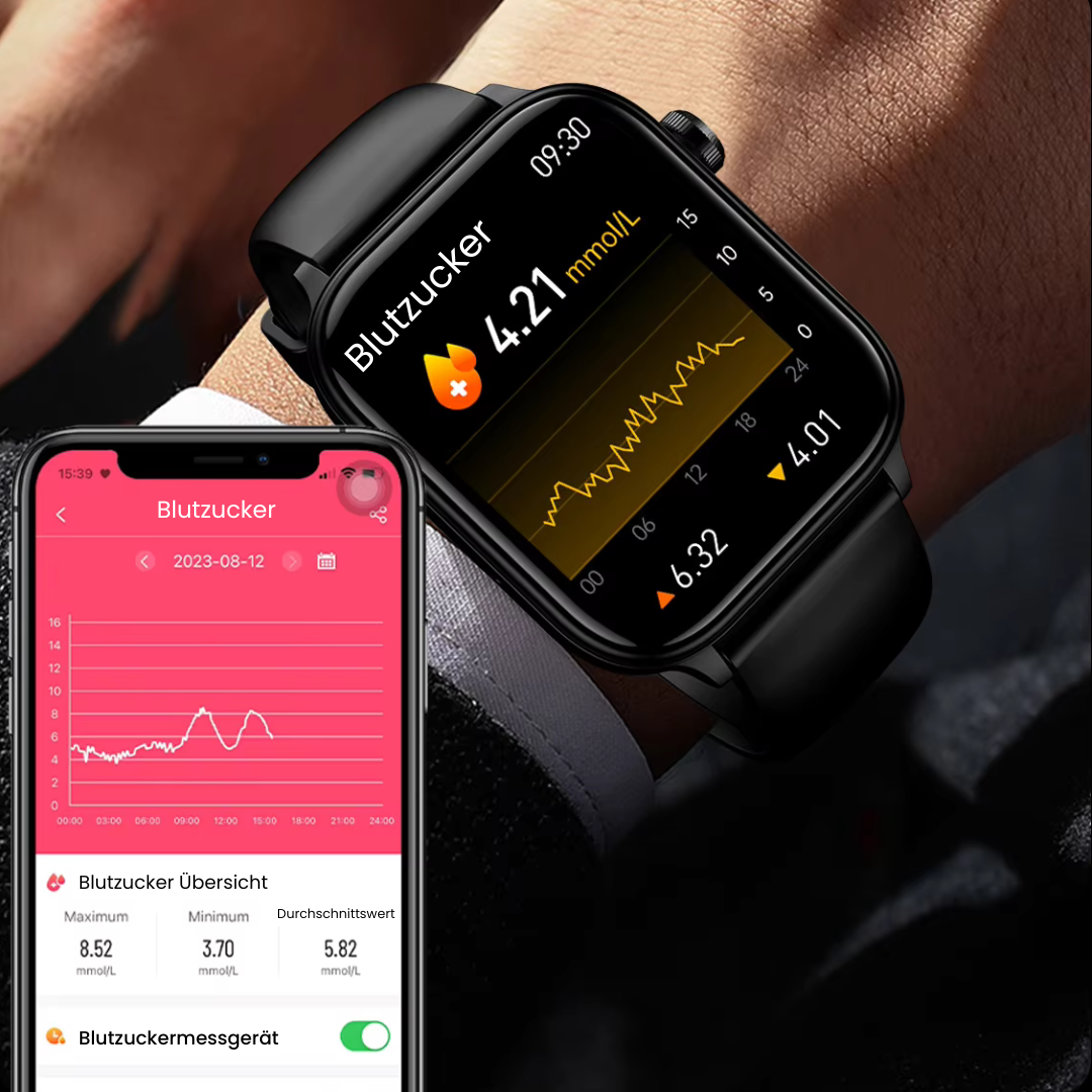 GlucoCare SOS – Smartwatch mit SOS-Funktion & Sturzerkennung