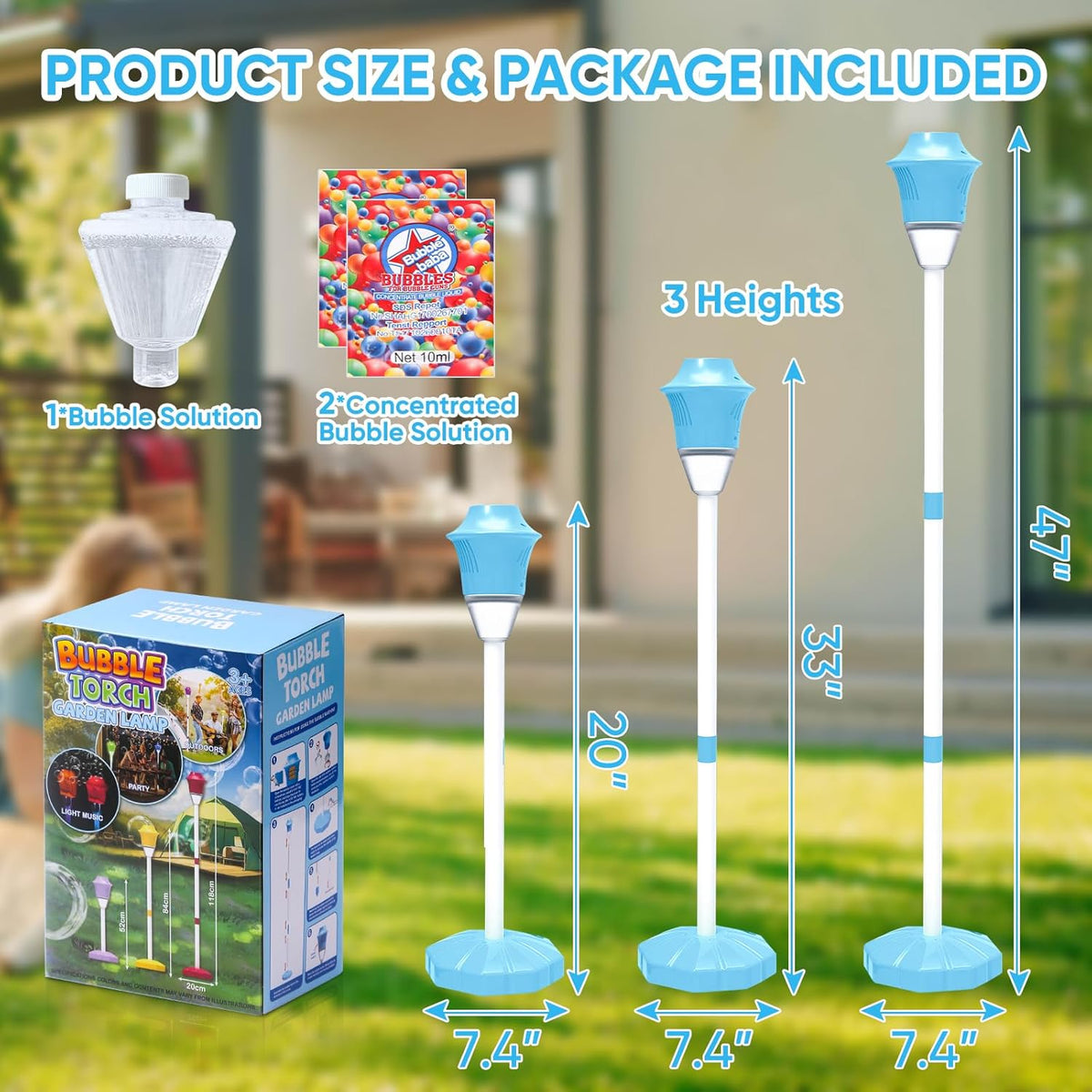 BubbleStorm™ - Tragbare Seifenblasenmaschine für Kinder