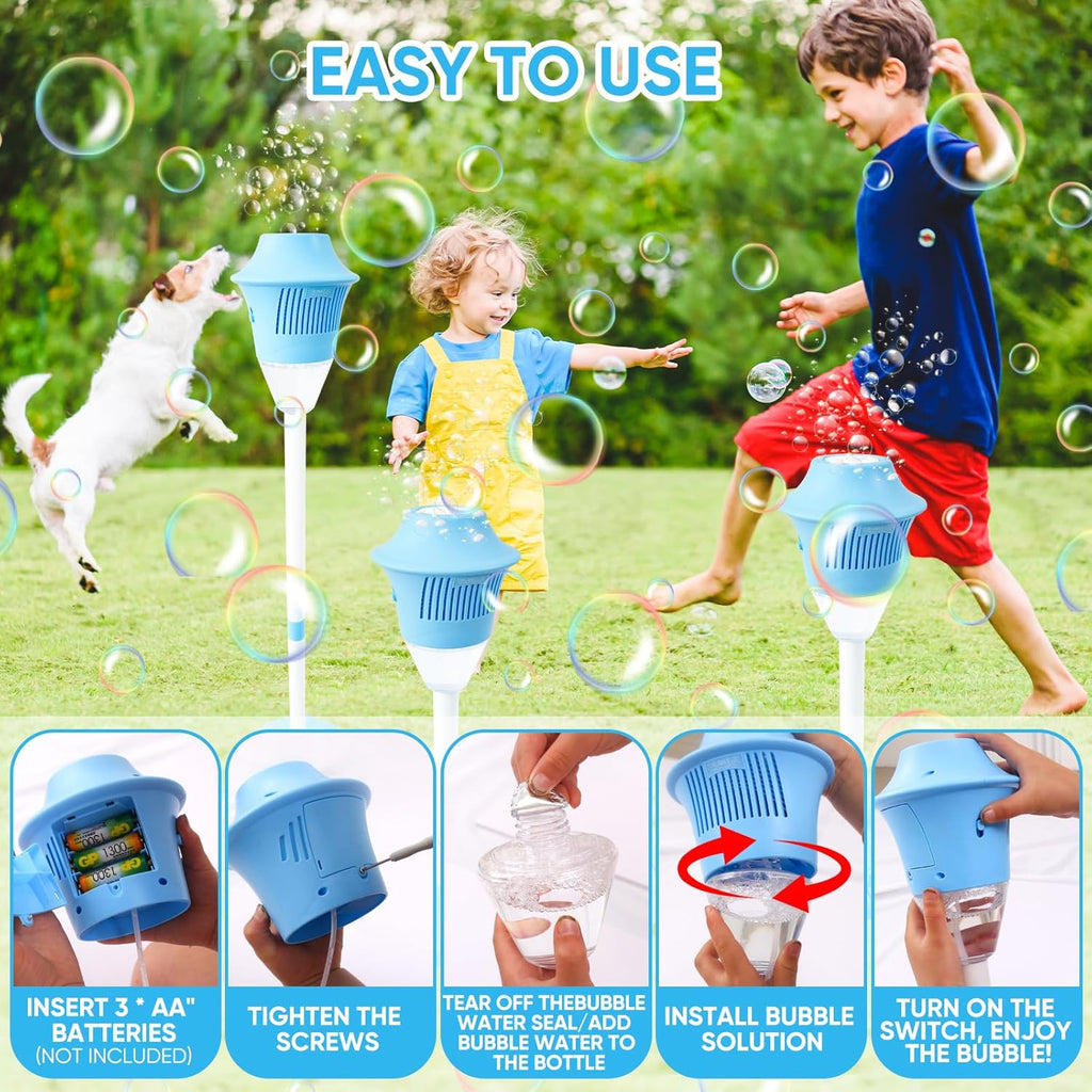 BubbleStorm™ - Tragbare Seifenblasenmaschine für Kinder