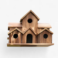 Handgefertigtes Vogelhaus mit 6 Löchern