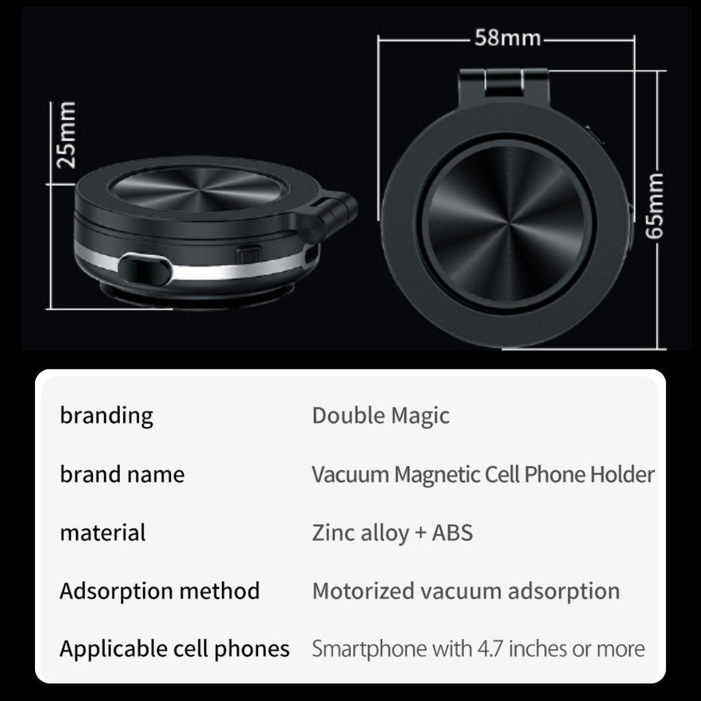 SteelGrip Pro™ - Magnetische Vakuum-Autotelefonhalterung