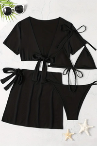 Balinese Bliss™ - 4-teiliges dehnbares Bikini-Set