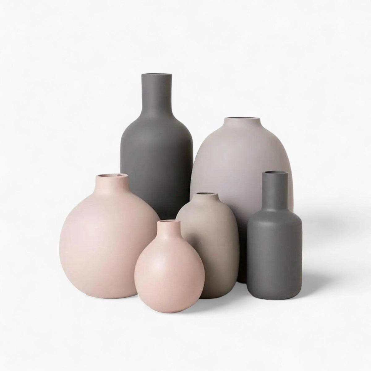 Moderne Keramikvasen-Kollektion | Mehrfarbige Stilvolle Minimalistische Wohnungsdekoration