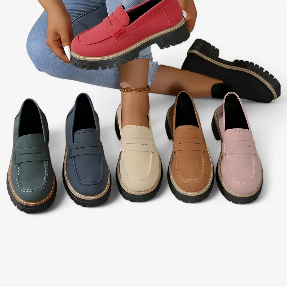 Flavia | Schmale Mokkasschuhe für Damen