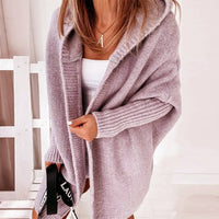 Lässiger Damen Kapuzen-Cardigan – Noelia