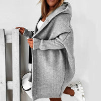 Lässiger Damen Kapuzen-Cardigan – Noelia