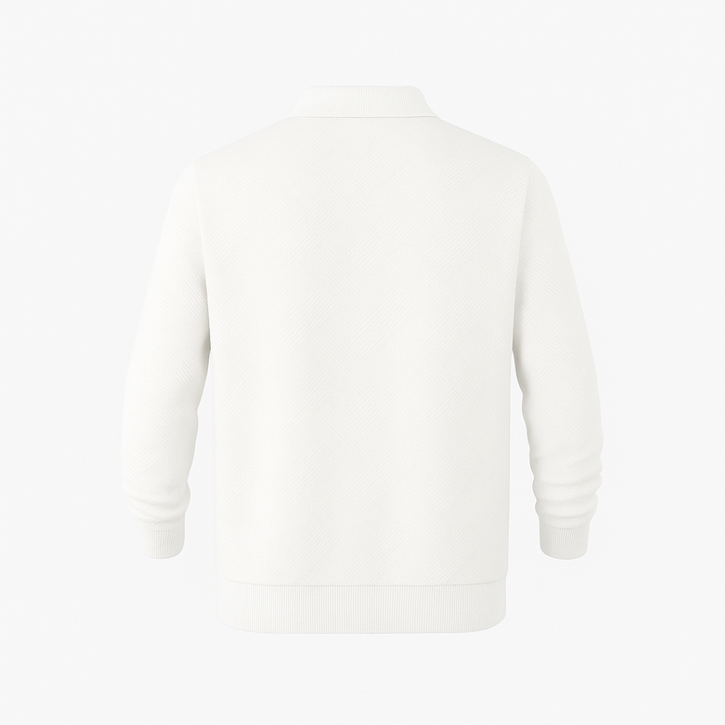 Victor | Texturiertes Herrenpullover mit Viertelreißverschluss - Moderne Passform