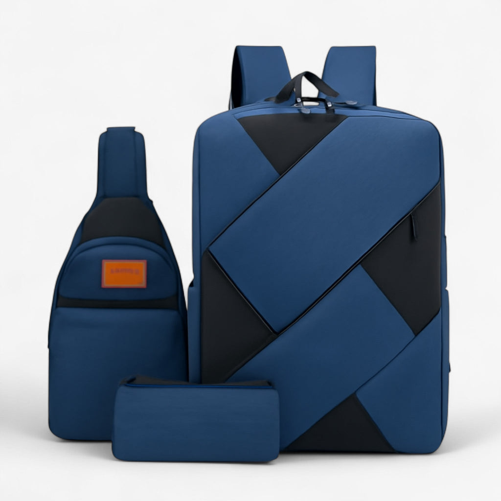 Evan | Set 3 in 1 mit Rucksack und passenden Accessoires