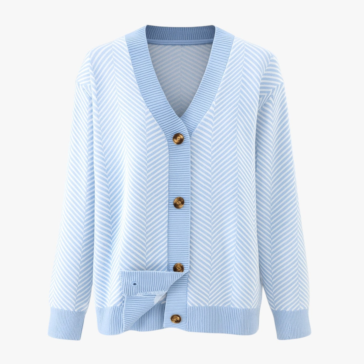 Rebecca | Damen-V-Ausschnitt-Cardigan – Leicht und elegant für den Herbst