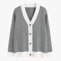Rebecca | Damen-V-Ausschnitt-Cardigan – Leicht und elegant für den Herbst