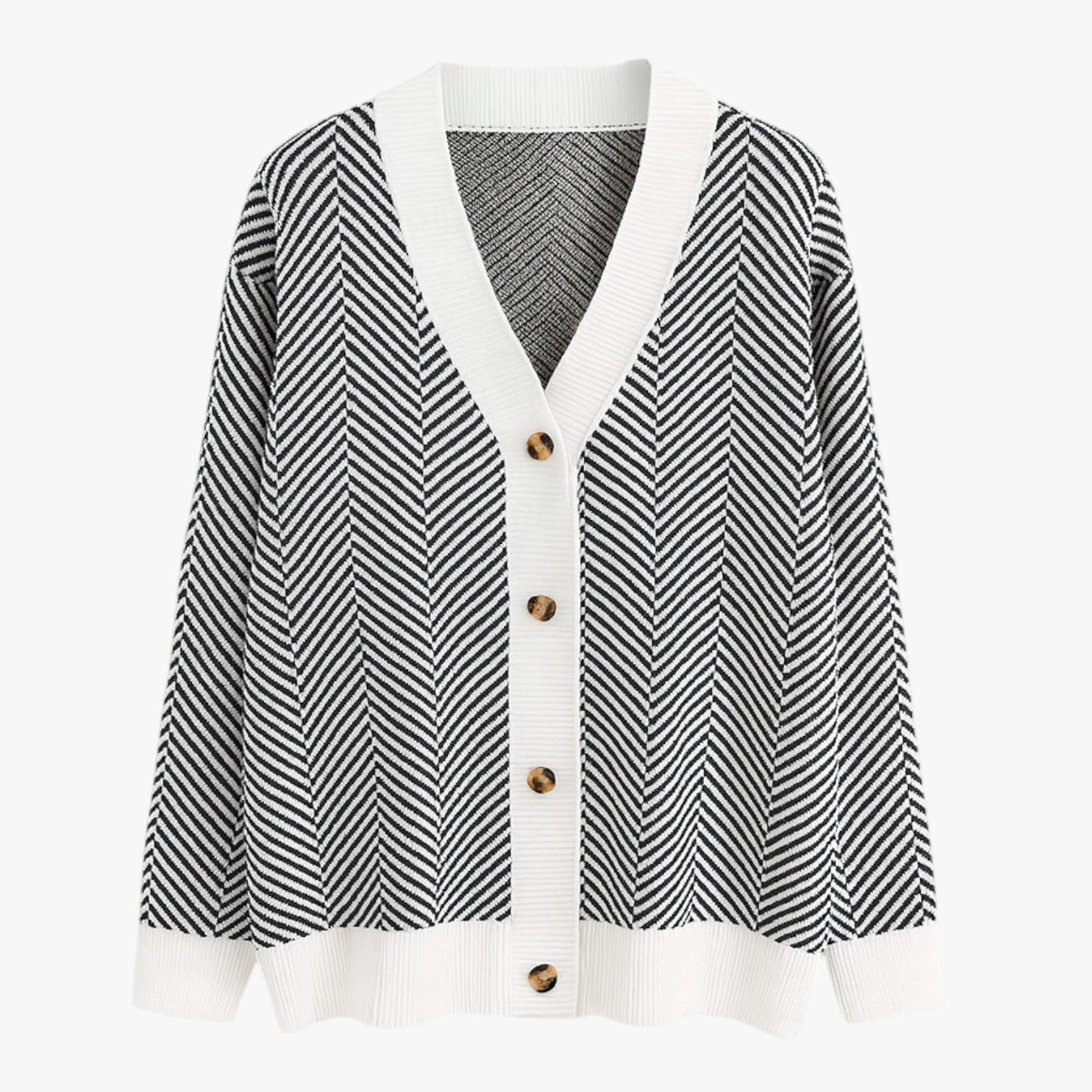 Rebecca | Damen-V-Ausschnitt-Cardigan – Leicht und elegant für den Herbst